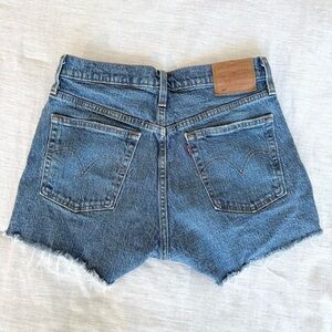 Levi's 501 Classic Blue High Waisted Jean Shorts, W28 - Preowned, good condition